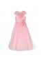 Kids Marchesa Gowns | Flower-Embellished Crepe Gown Pink