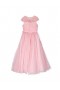 Kids Marchesa Gowns | Flower-Embellished Crepe Gown Pink