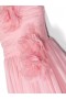 Kids Marchesa Gowns | Flower-Embellished Crepe Gown Pink