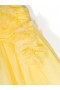 Kids Marchesa Gowns | Flower-Embellished Crepe Gown Yellow