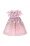 Kids Marchesa Gowns | Flower-Embroidered Organza Gown Glicine