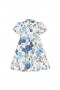 Kids Marchesa Midi Dresses | Flower-Print Cotton Dress Blue