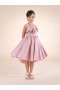 Kids Marchesa Midi Dresses | Rose Detail Taffeta Gown Pink