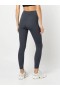 Women Marchesa Bottoms | Grey High Waisted Compression Fit Performance Leggings Grey