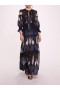 Women Marchesa Dresses | Abstract Viscose Maxi Dress Blue Multi