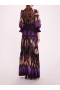 Women Marchesa Dresses | Abstract Viscose Maxi Dress Purple Multi