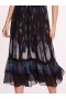 Women Marchesa Dresses | Abstract Viscose Midi Dress Blue Multi