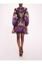 Women Marchesa Dresses | Abstract Viscose Mini Dress Purple Multi