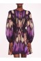 Women Marchesa Dresses | Abstract Viscose Mini Dress Purple Multi