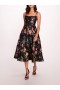 Women Marchesa Dresses | Alex Midi Dress Black Multi