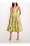 Women Marchesa Dresses | Alex Midi Dress Spring Green Multi