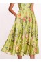 Women Marchesa Dresses | Alex Midi Dress Spring Green Multi