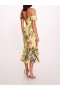 Women Marchesa Dresses | Alexander Midi Dress Yellow Multi