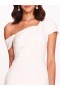 Women Marchesa Dresses | Asymmetrical Crepe Midi Dress Ivory