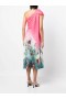 Women Marchesa Dresses | Asymmetrical Tiered Gown Pink
