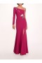 Women Marchesa Dresses | Beaded Floral Gown Berry