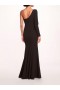 Women Marchesa Dresses | Beaded Floral Gown Black