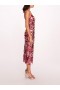 Women Marchesa Dresses | Botanical Sequin Midi Dress Blush Magenta