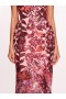 Women Marchesa Dresses | Botanical Sequin Midi Dress Blush Magenta