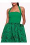 Women Marchesa Dresses | Calathea Halter Dress Emerald