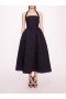 Women Marchesa Dresses | Calathea Halter Dress Navy