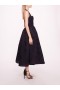 Women Marchesa Dresses | Calathea Halter Dress Navy