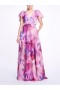 Women Marchesa Dresses | Cap Sleeve V-Neck Dress Mauve