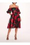 Women Marchesa Dresses | Claude Midi Dress Black Multi