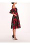 Women Marchesa Dresses | Claude Midi Dress Black Multi
