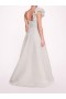 Women Marchesa Dresses | Cloque Draped Gown Mint