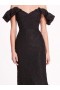 Women Marchesa Dresses | Cloque Midi Dress Black