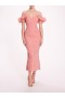 Women Marchesa Dresses | Cloque Midi Dress Pink