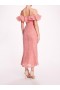 Women Marchesa Dresses | Cloque Midi Dress Pink