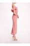 Women Marchesa Dresses | Cloque Midi Dress Pink
