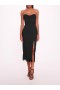 Women Marchesa Dresses | Draped Bodice Crepe Dress Black