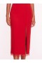 Women Marchesa Dresses | Draped Bodice Crepe Dress Red