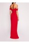 Women Marchesa Dresses | Draped Bodice Gown Red