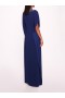 Women Marchesa Dresses | Embroidered Crepe Kaftan Navy
