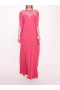 Women Marchesa Dresses | Embroidered Crepe Kaftan Pink