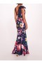 Women Marchesa Dresses | Florilegium Gown Navy Multi