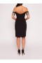 Women Marchesa Dresses | Flutter Mini Dress Black
