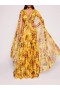 Women Marchesa Dresses | Foiled Garden Gown Yellow Gold