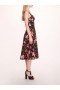 Women Marchesa Dresses | Holly Midi Dress Magenta Black