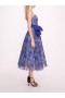 Women Marchesa Dresses | Iris Cutwork Midi Dress Navy