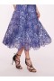 Women Marchesa Dresses | Iris Cutwork Midi Dress Navy