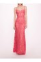 Women Marchesa Dresses | Lace Mermaid Gown Bright Pink
