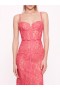 Women Marchesa Dresses | Lace Mermaid Gown Bright Pink