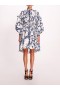 Women Marchesa Dresses | Laurel Shirtdress Blue Multi