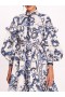 Women Marchesa Dresses | Laurel Shirtdress Blue Multi