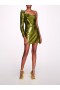 Women Marchesa Dresses | Magnolia Mini Dress Chartreuse